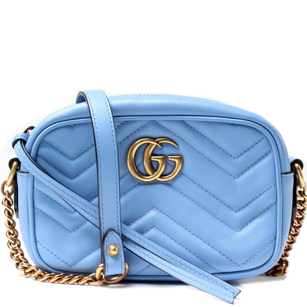 448065 Marmont Mini Camera Bag Blue