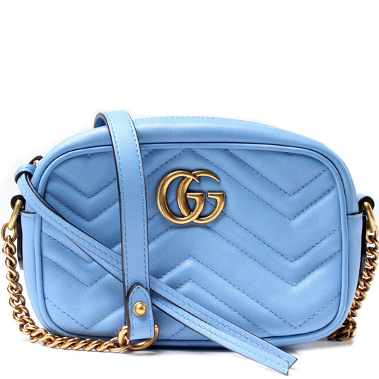 448065 Marmont Mini Camera Bag Blue
