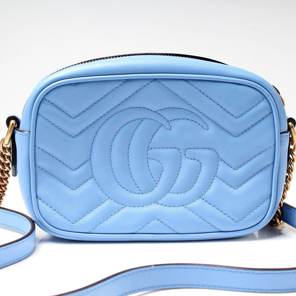 448065 Marmont Mini Camera Bag Blue