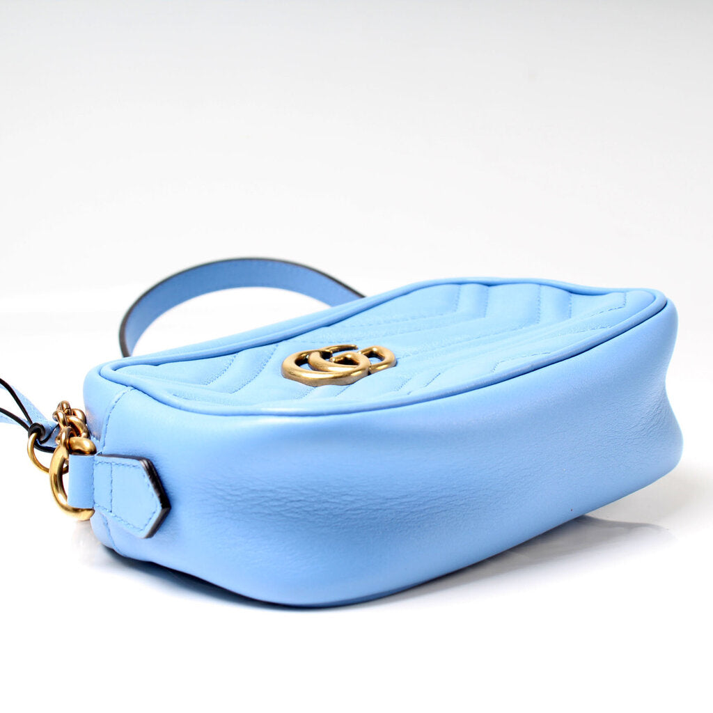 448065 Marmont Mini Camera Bag Blue