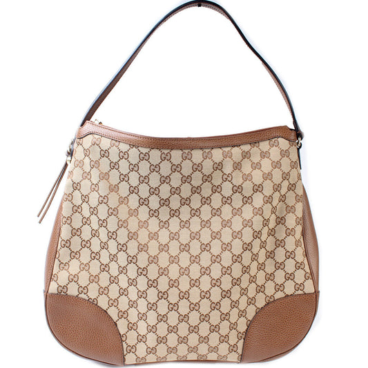 449244 GG Canvas Bree Hobo