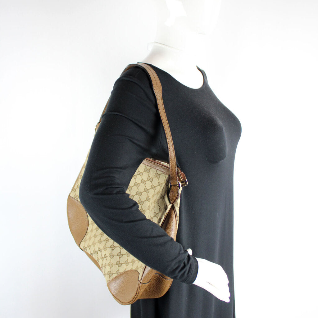 449244 GG Canvas Bree Hobo