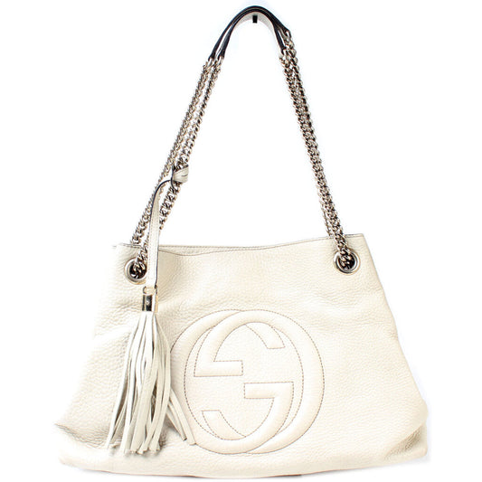 308982 Soho Leather Shoulder Medium
