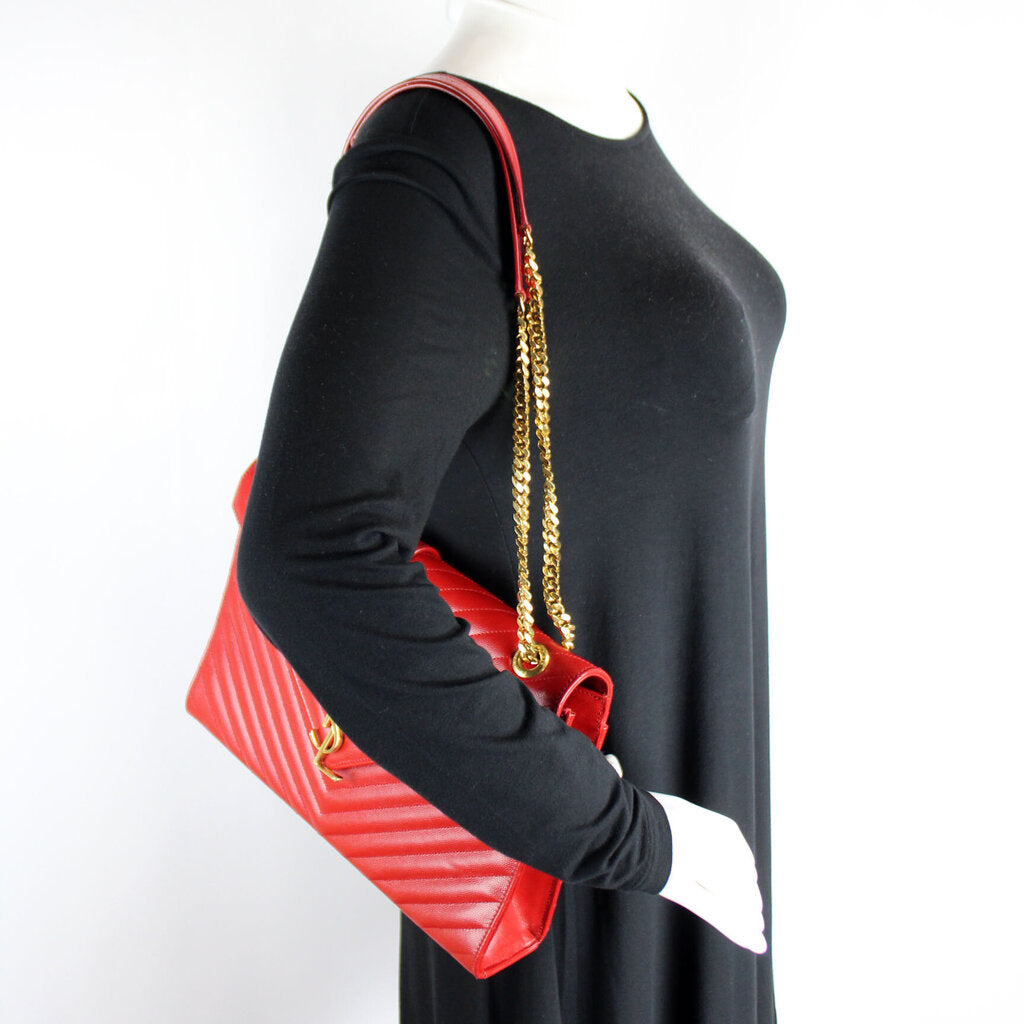 354118 Monogramme Chevron Satchel