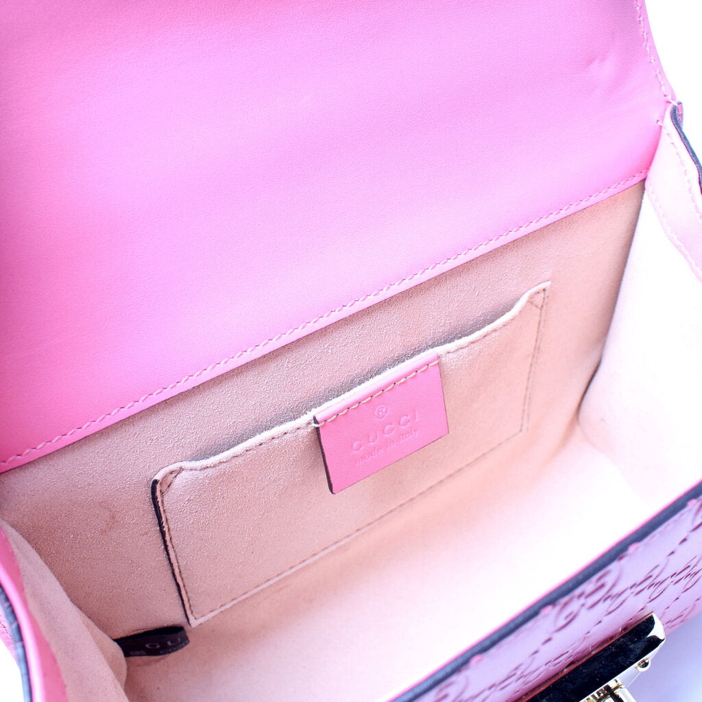 409487 Padlock Guccissima Small