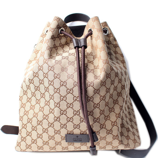 449175 GG Canvas Drawstring Backpack