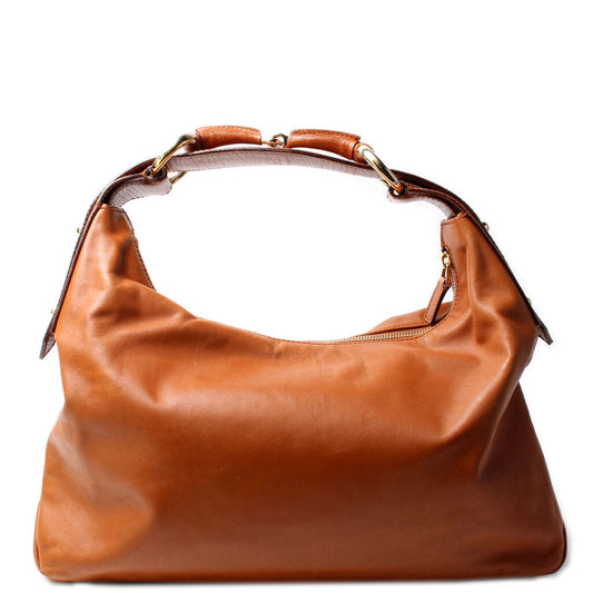 115867 Horsebit Leather Hobo