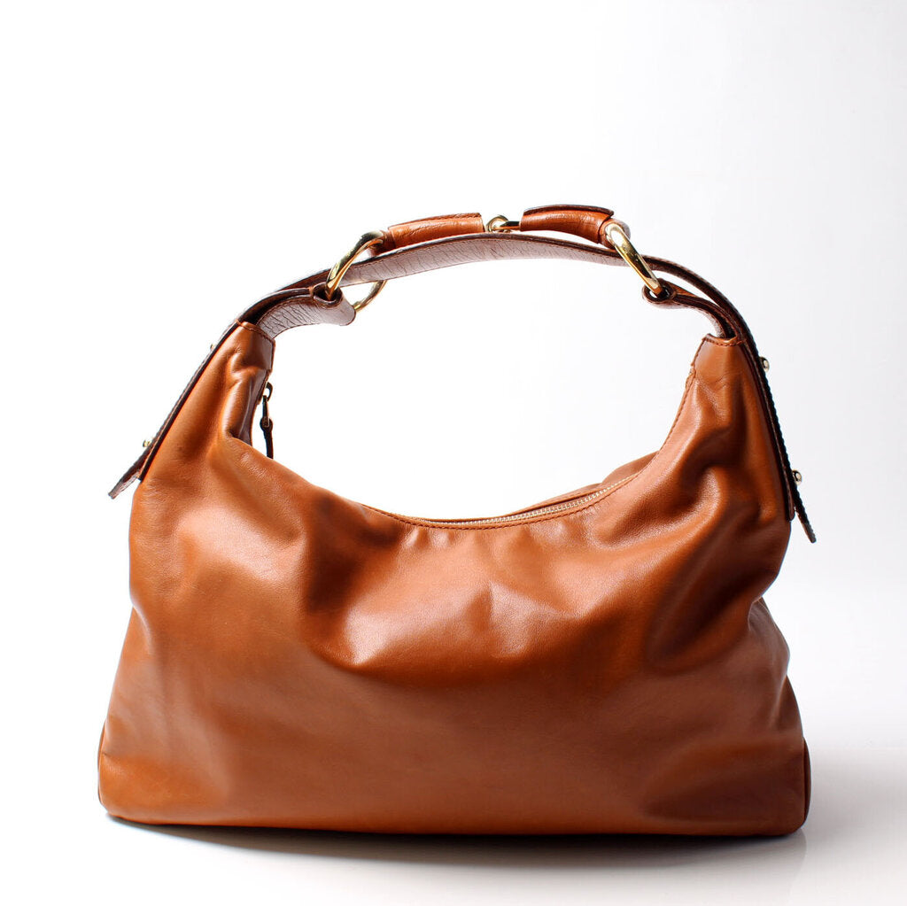 115867 Horsebit Leather Hobo