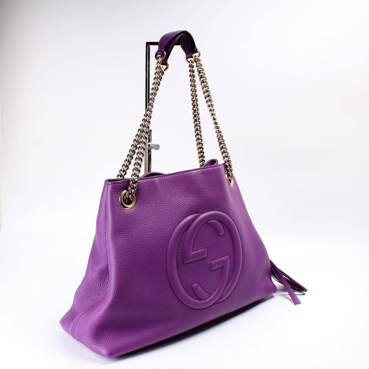 308982 Soho Leather Shoulder Medium
