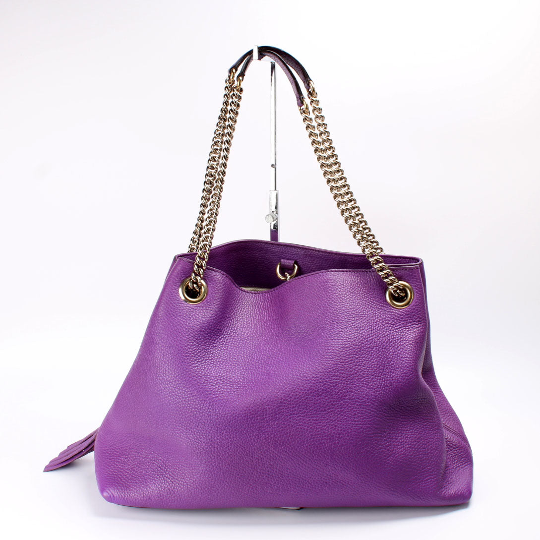 308982 Soho Leather Shoulder Medium