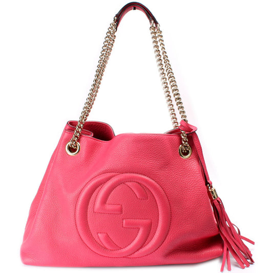 308982 Soho Leather Shoulder Medium