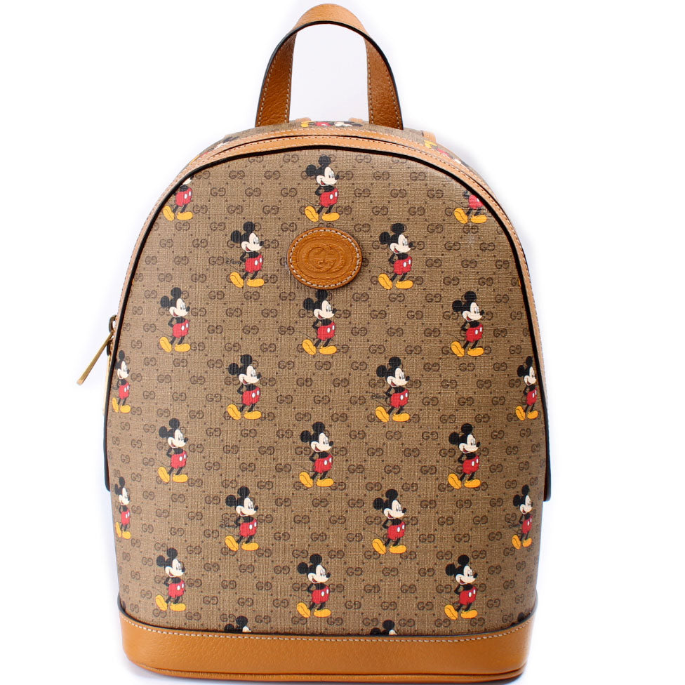 552884 Disney x Gucci Mickey GG Supreme Backpack Small