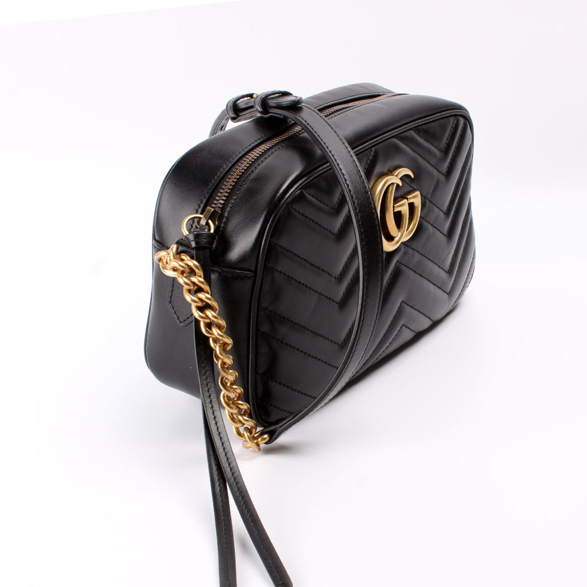 447632 Marmont Small Leather Camera Bag
