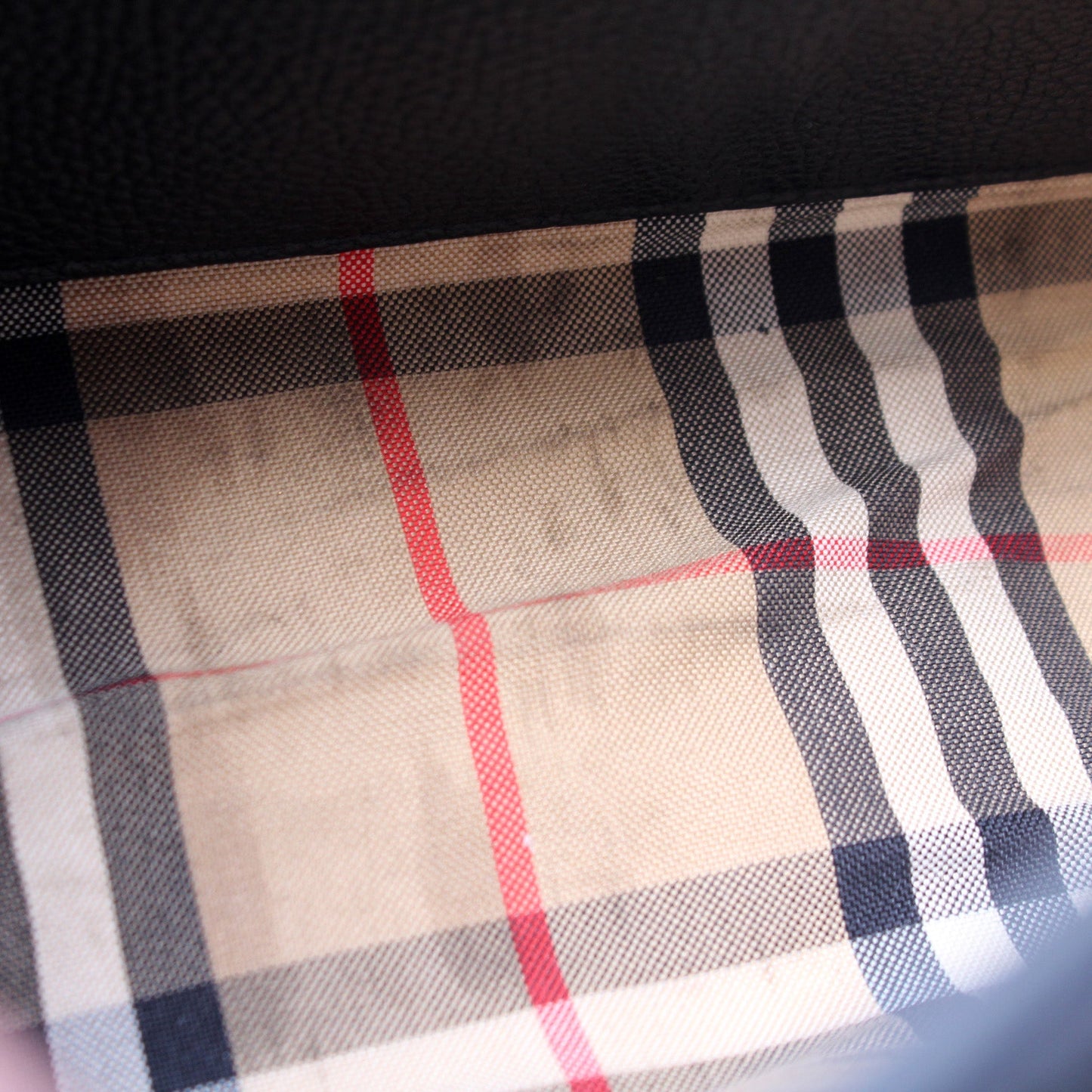 Note Crossbody Leather Vintage Check