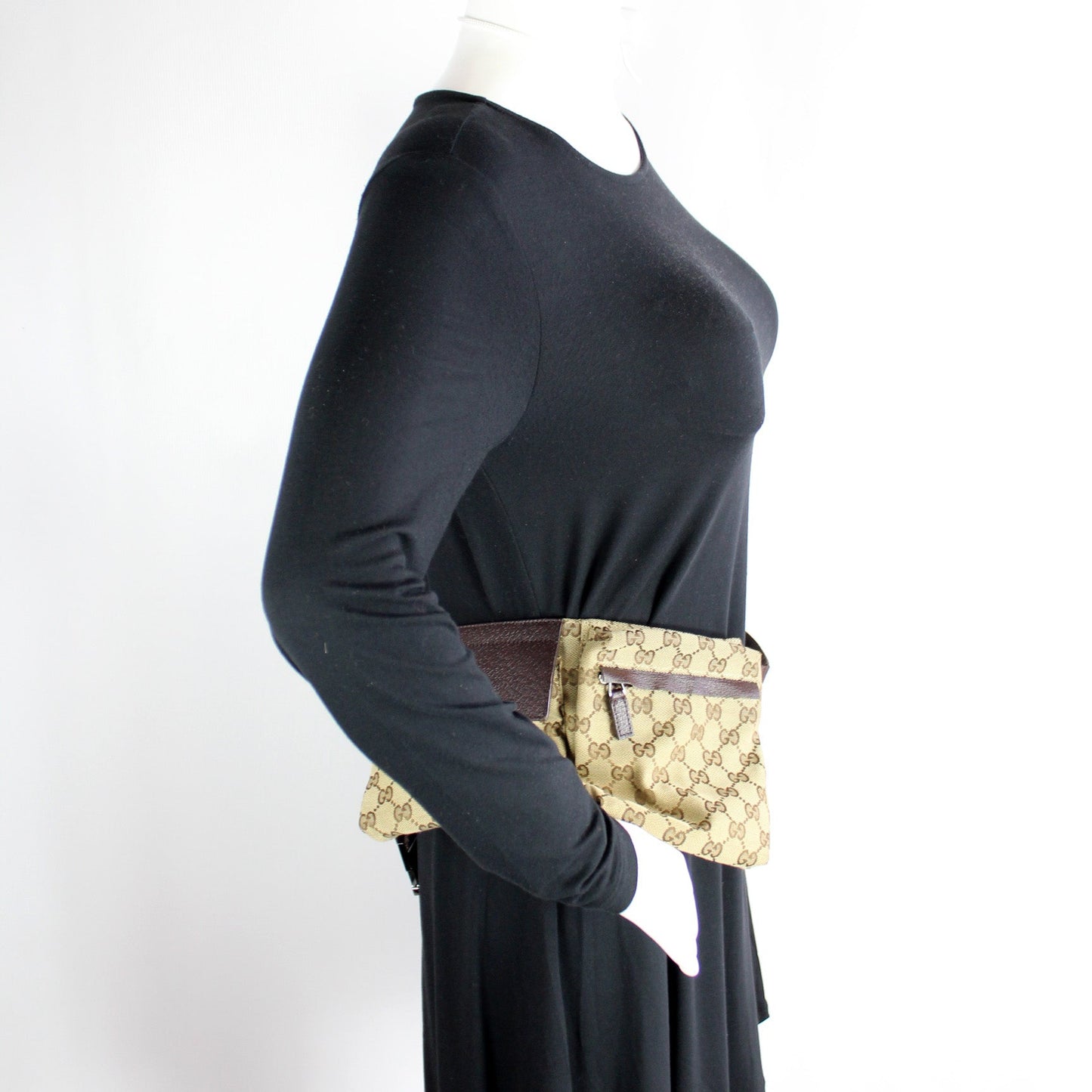 28566 GG Canvas Waist Bag