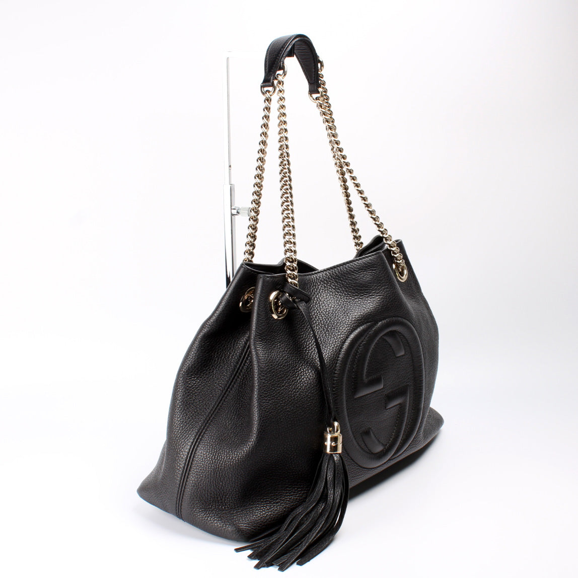 308982 Soho Leather Shoulder Medium