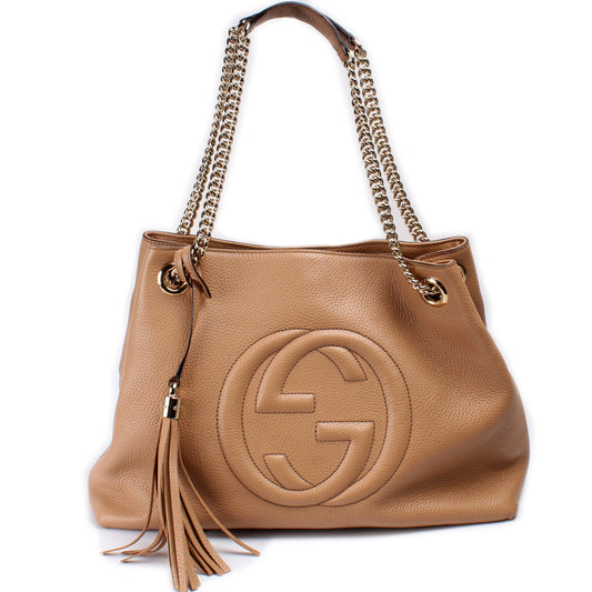 308982 Soho Leather Shoulder Medium