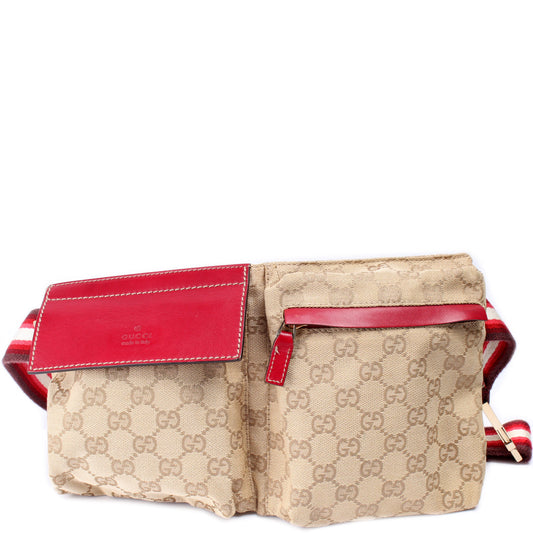 28566 GG Canvas Waist Bag