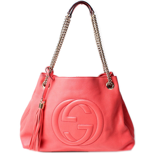 308982 Soho Leather Shoulder Medium