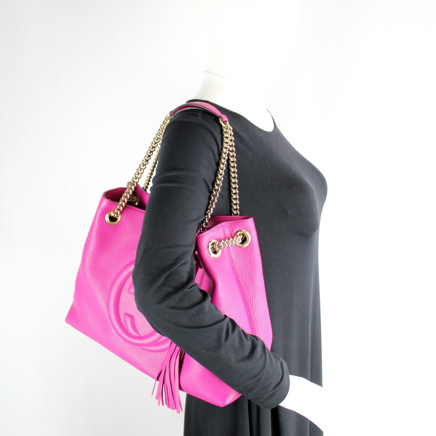 308982 Soho Leather Shoulder Bag Medium