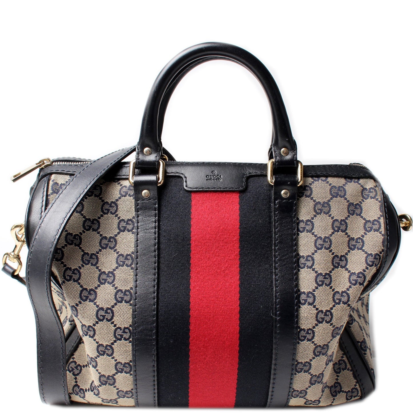 247205 Boston Bag GG Canvas