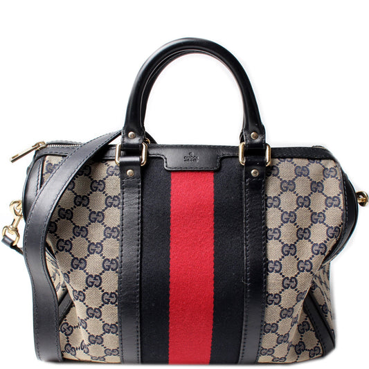 247205 Boston Bag GG Canvas
