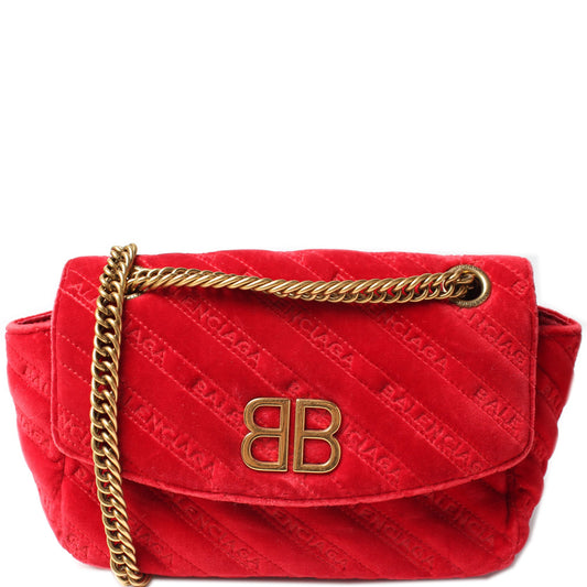 BB Chain Crossbody Velvet