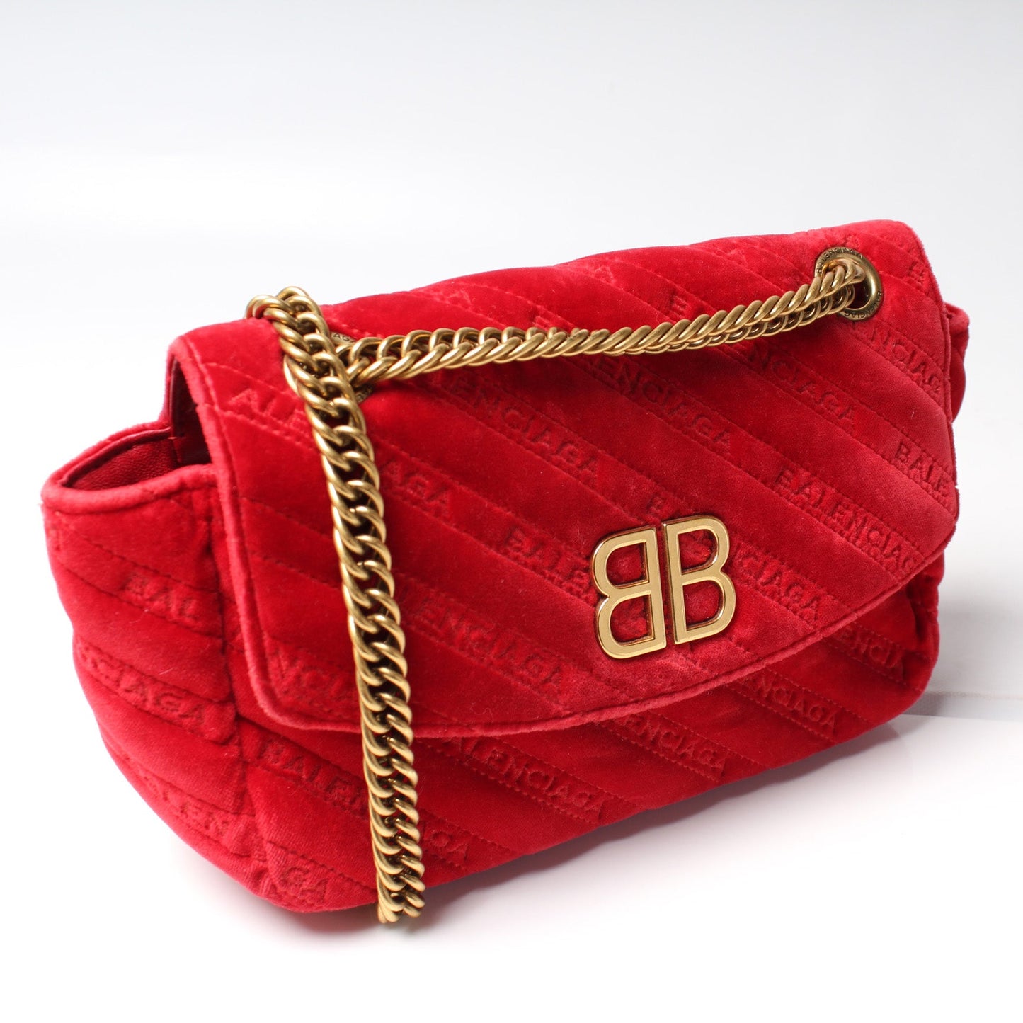 BB Chain Crossbody Velvet
