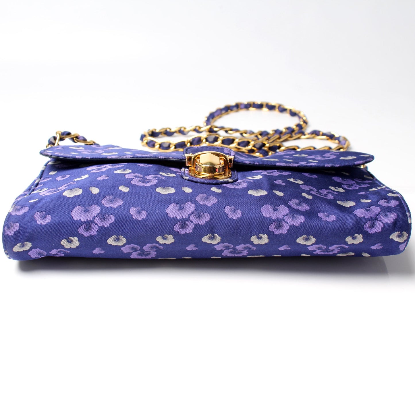 Nylon Jacquard Crossbody Clutch
