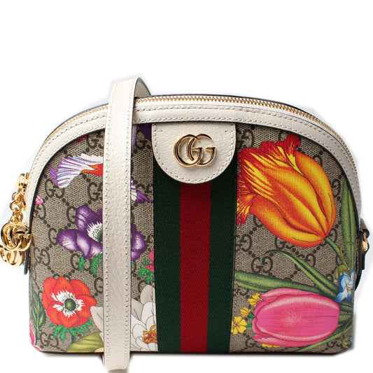 499621 Ophidia GG Flora Small Crossbody
