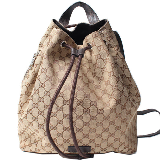 449175 GG Canvas Drawstring Backpack