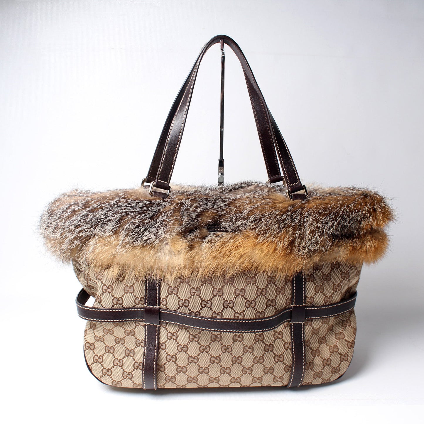 181498 GG Canvas Fur Royal Tote