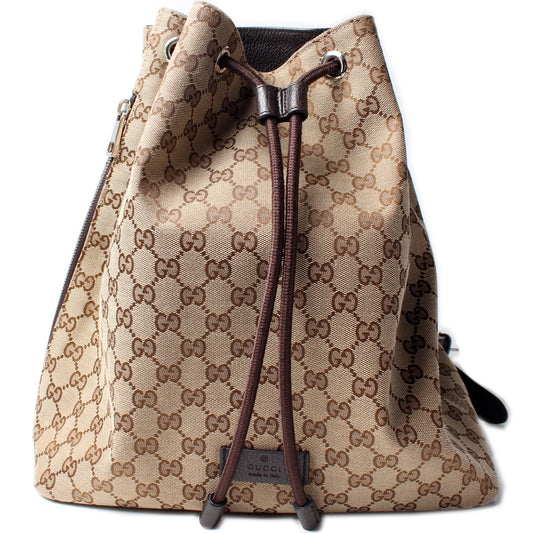 449175 GG Canvas Drawstring Backpack