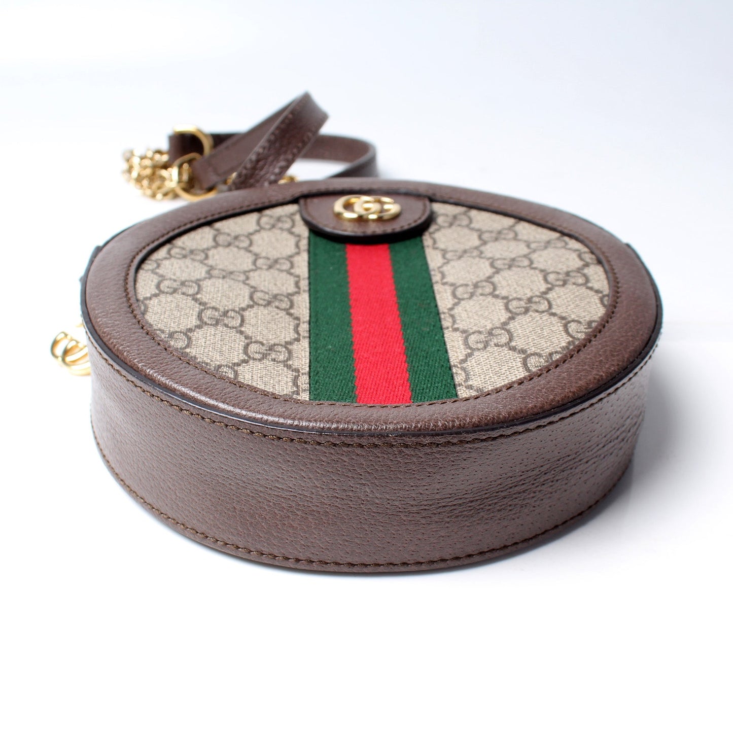 550618 Ophidia GG Supreme Round Small Crossbody