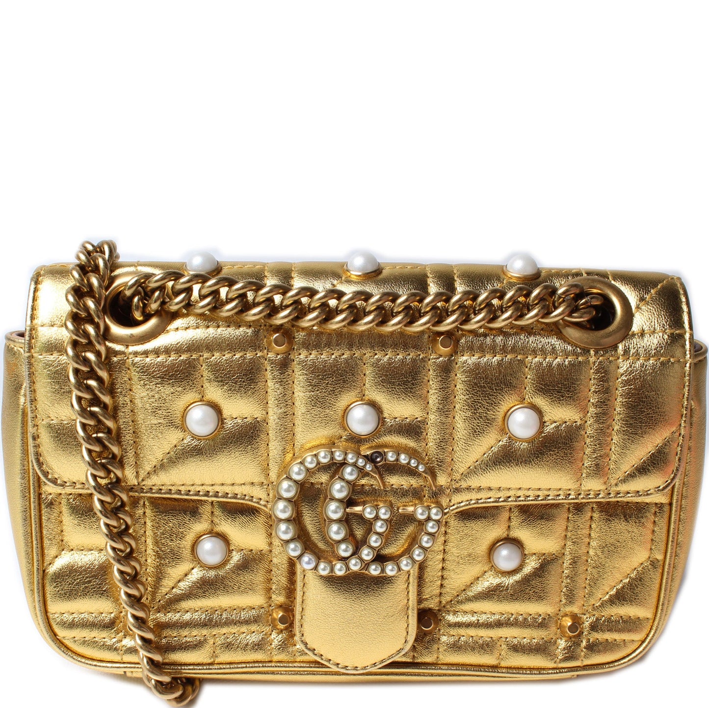 446744 Marmont Shoulder Mini Flap