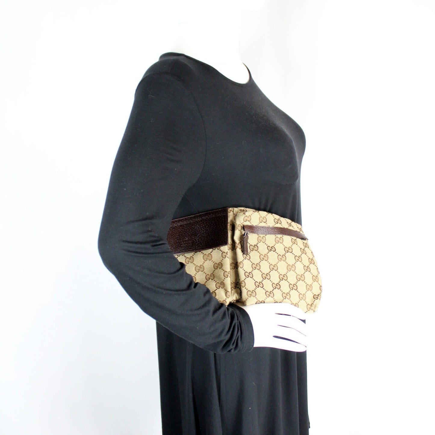 28566 GG Canvas Waist Bag