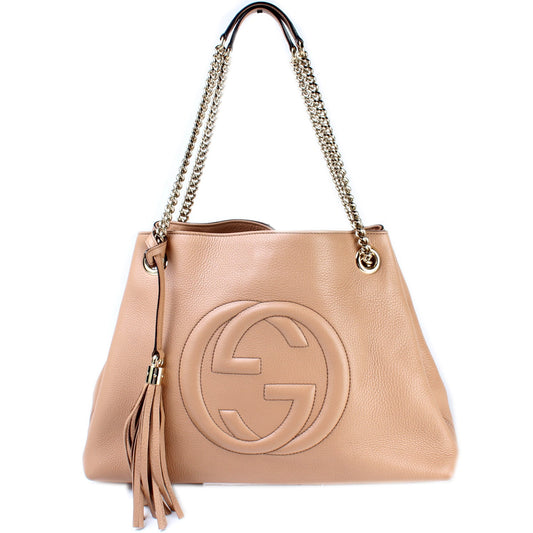 308982 Soho Leather Shoulder Medium