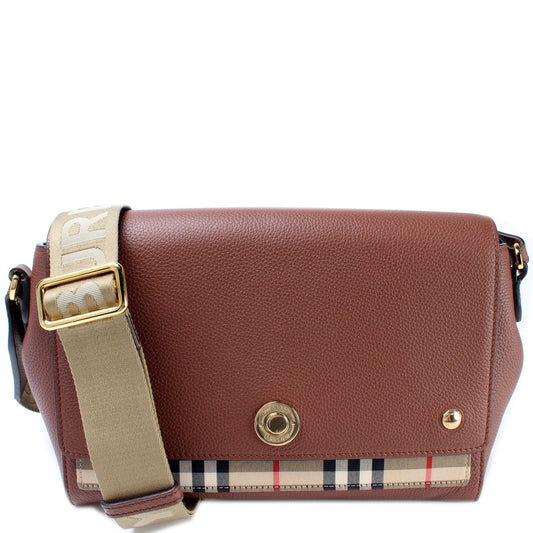 Note Crossbody Leather / Vintage Check