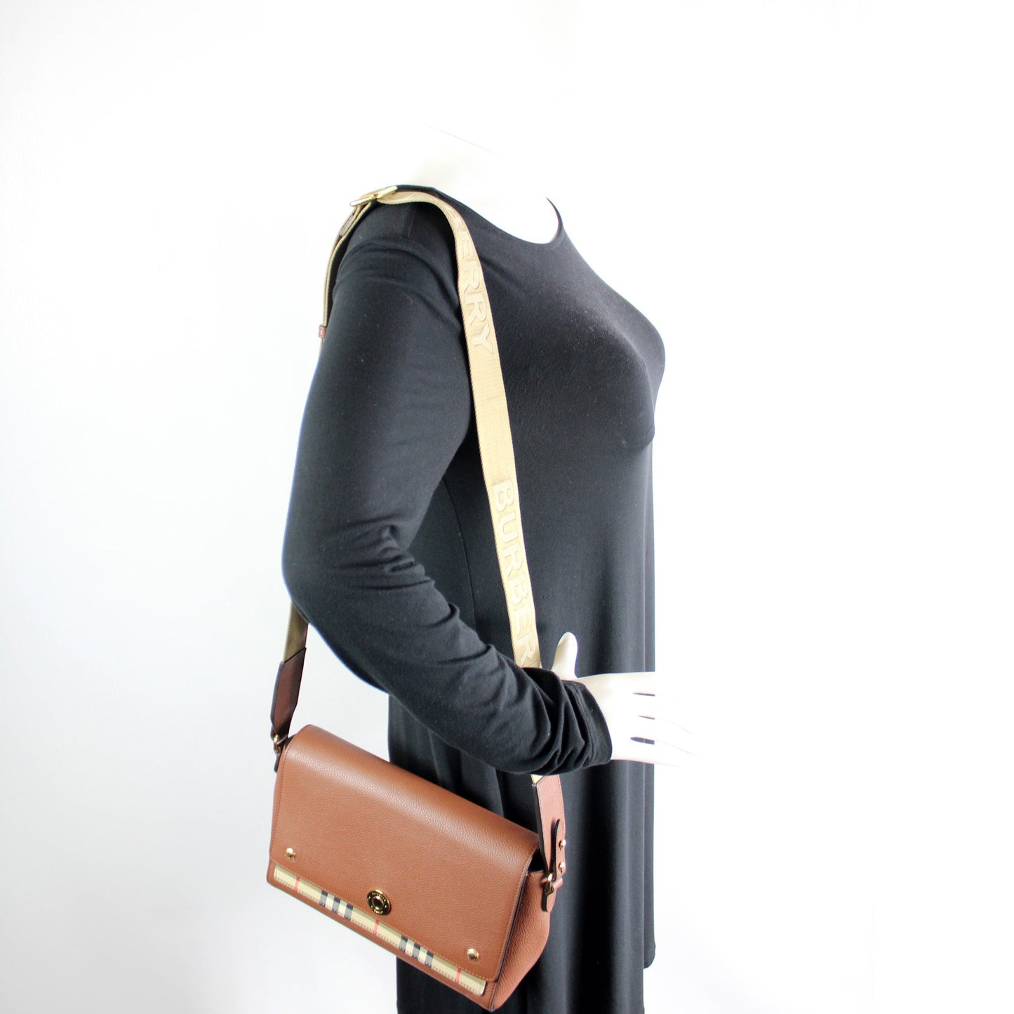 Note Crossbody Leather / Vintage Check