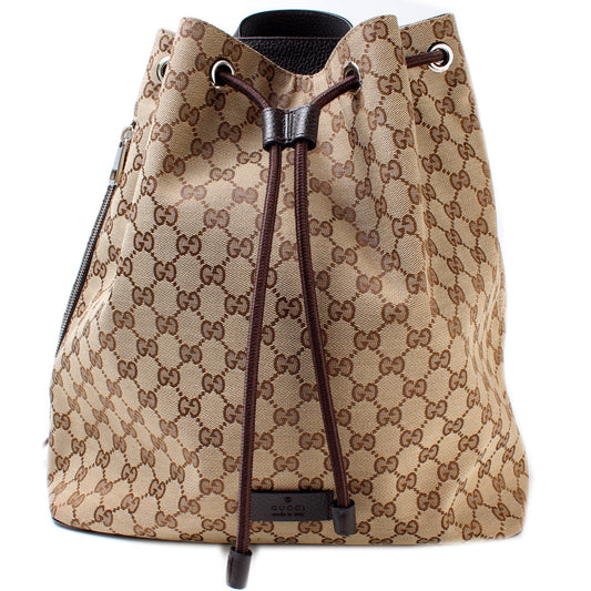449175 GG Canvas Drawstring Backpack