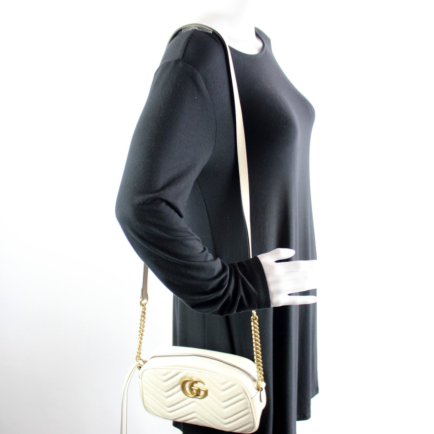 447632 Marmont Small Leather Camera Bag