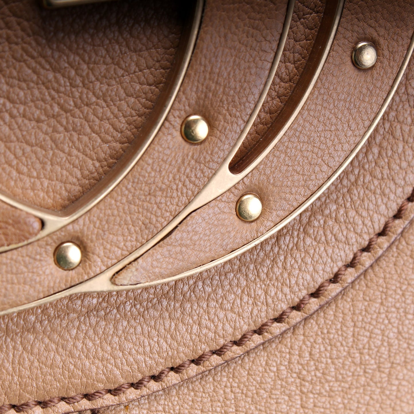 121540 Blondie Studded Tote Leather