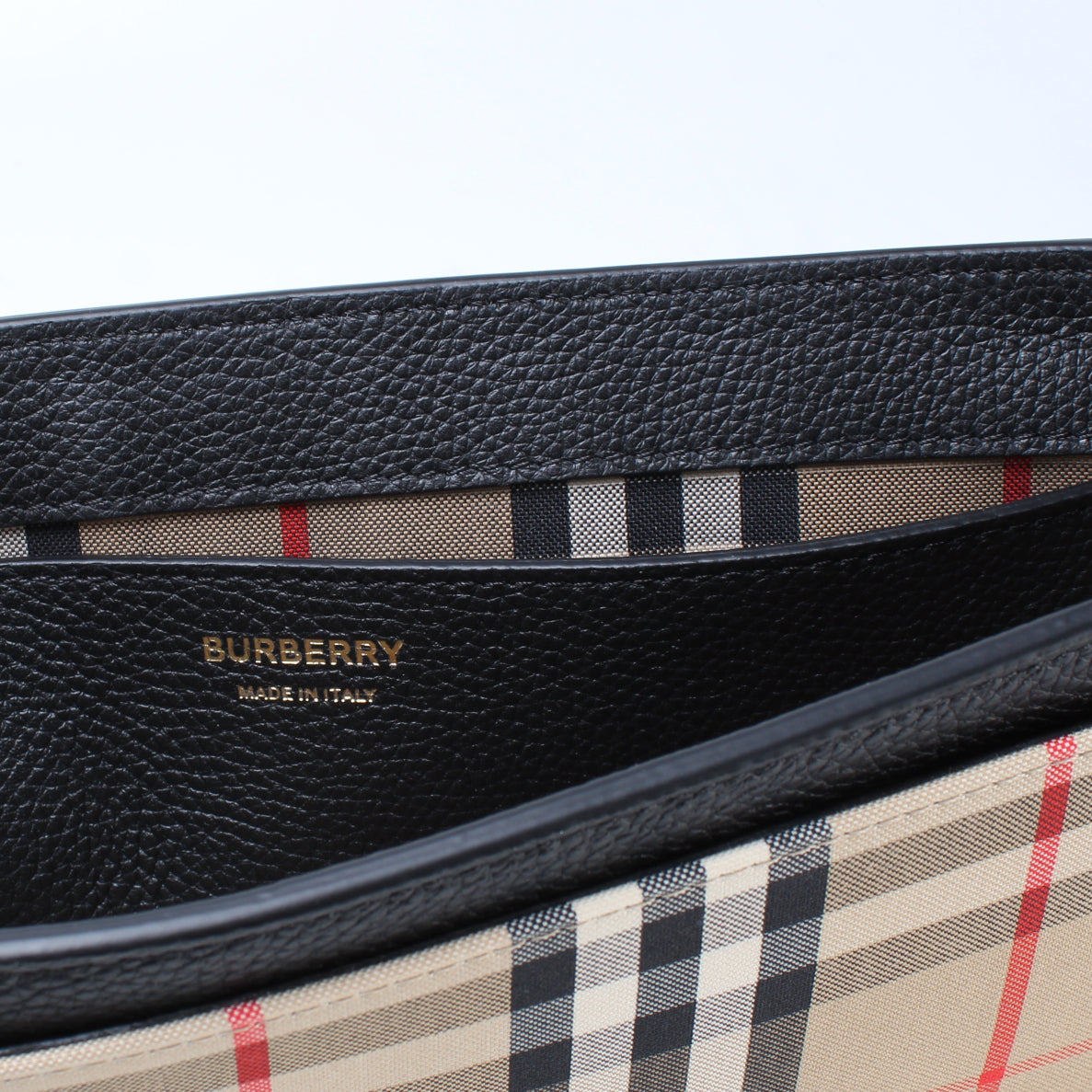 Note Crossbody Leather / Vintage Check