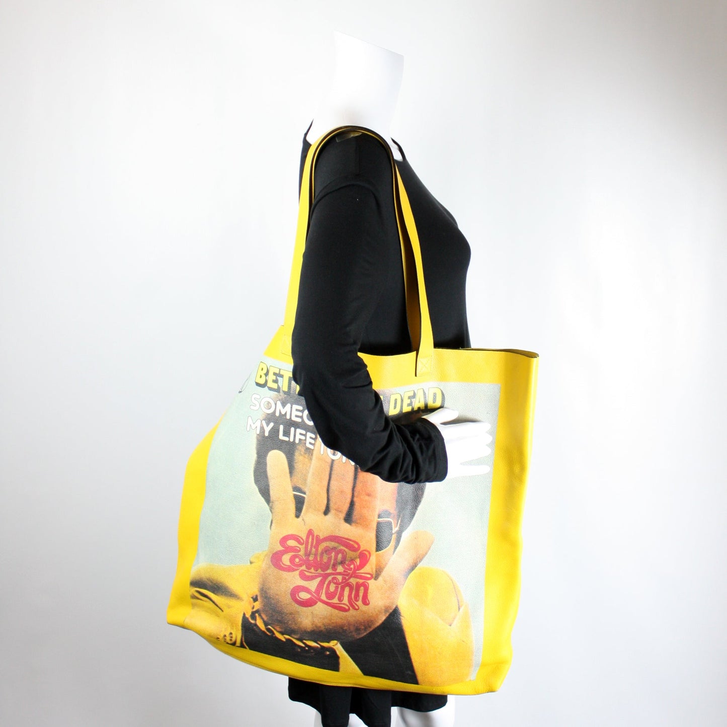 512982 Elton John Leather Tote Large
