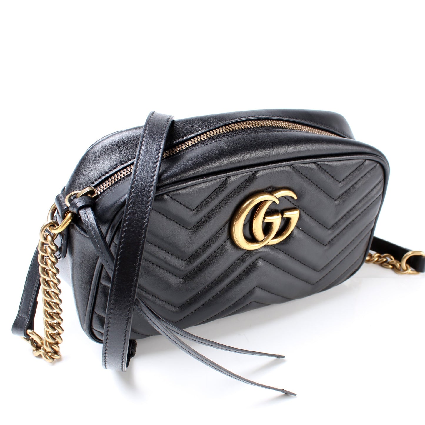 447632 Marmont Small Leather Camera Bag