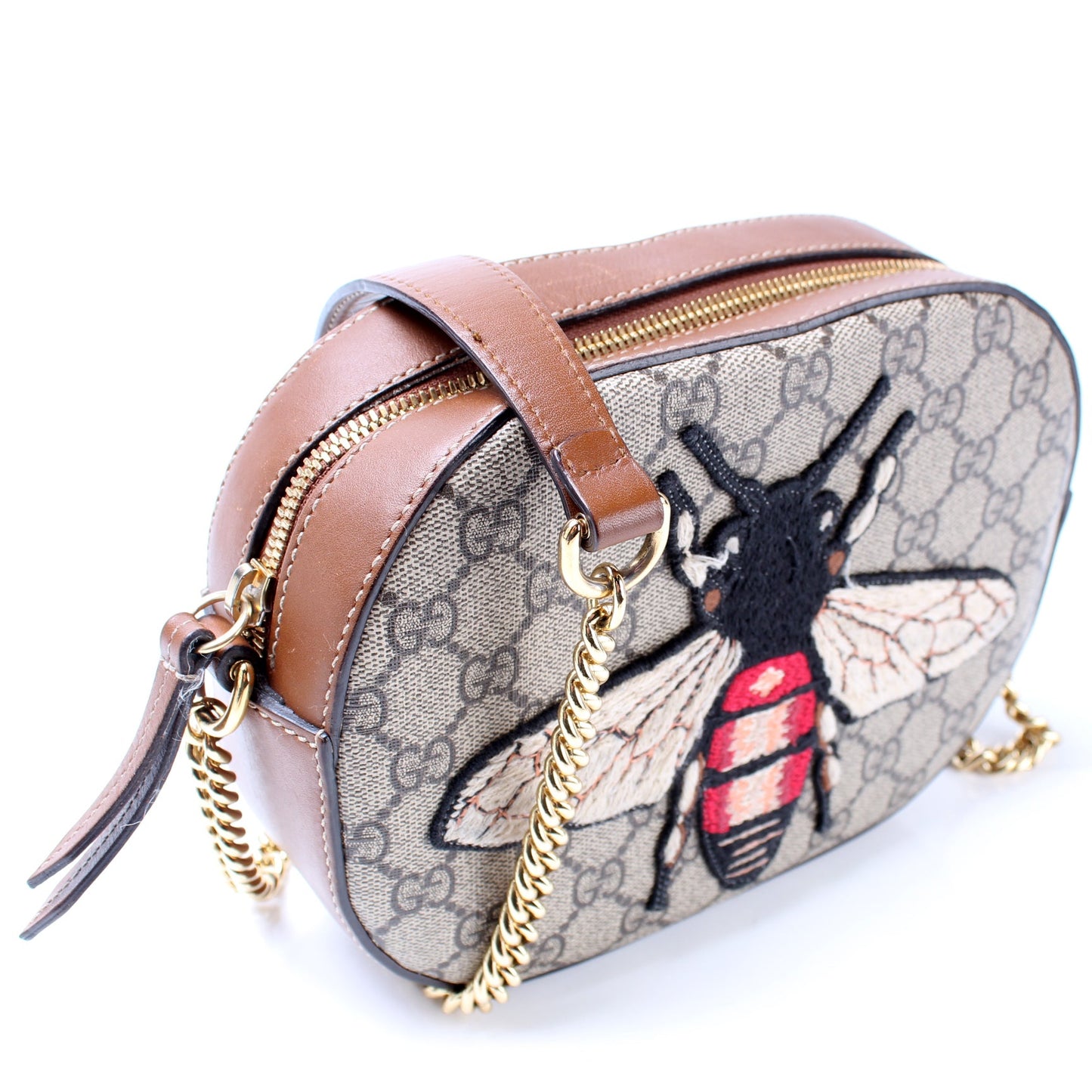 405535 GG Supreme Embellished Bee Mini Chain
