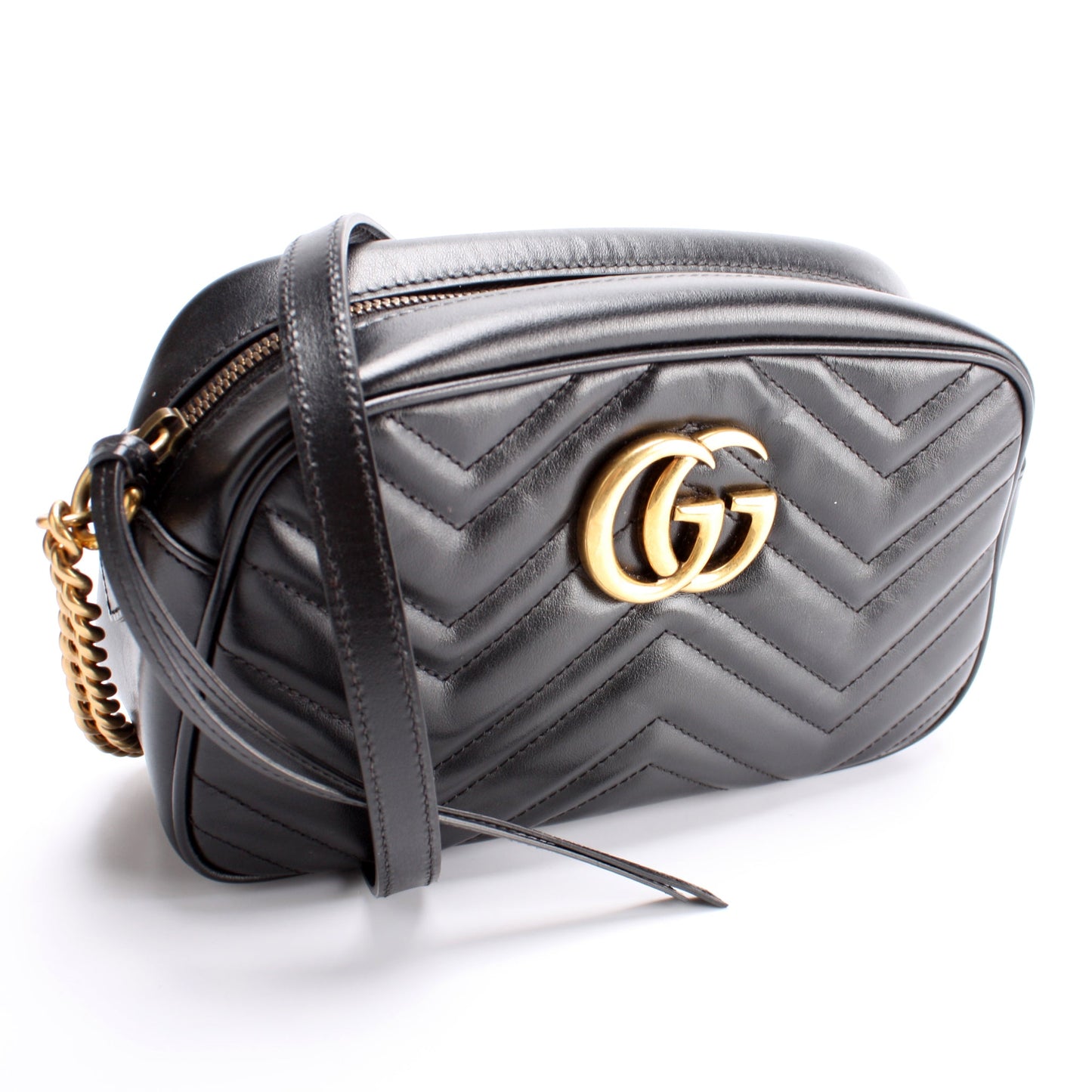447632 Marmont Small Leather Camera Bag