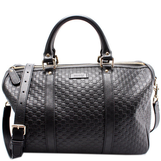 449646 Boston W/Strap Micro Guccissima