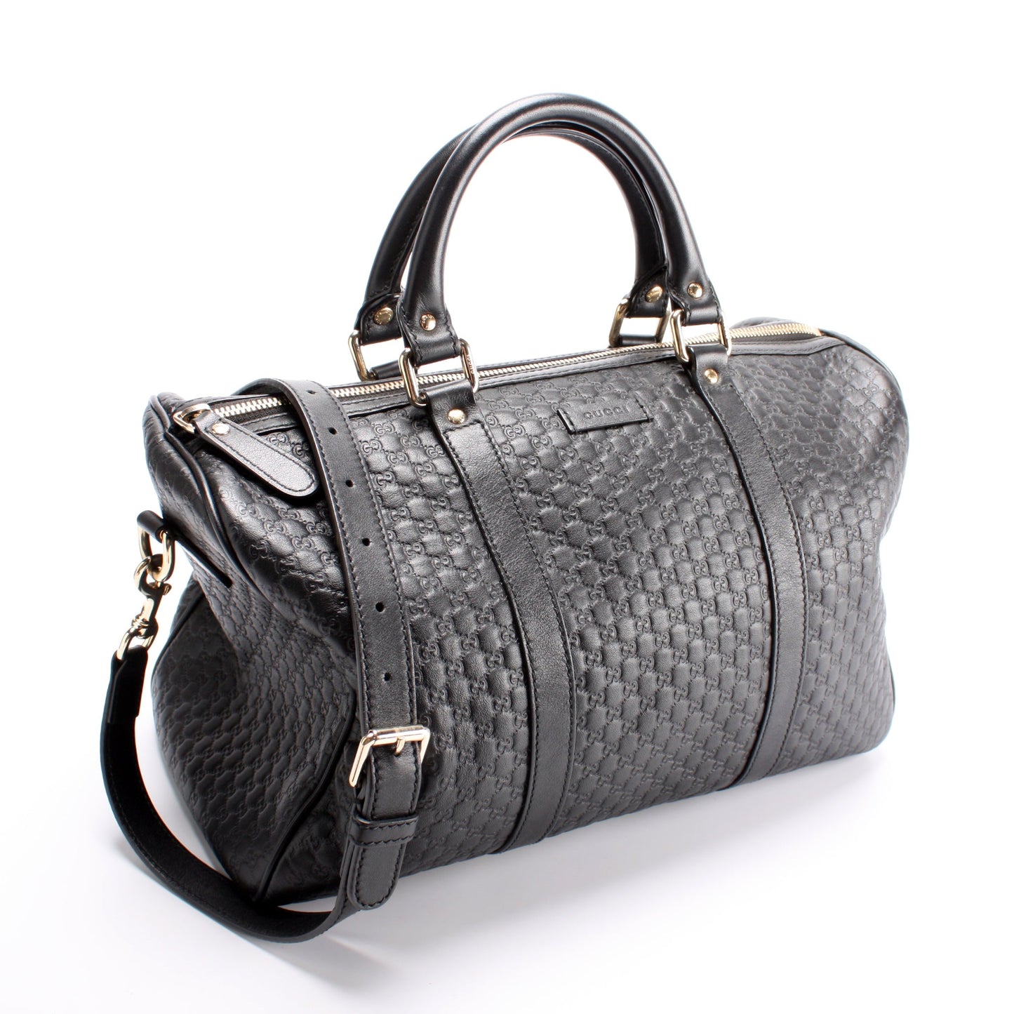 449646 Boston W/Strap Micro Guccissima