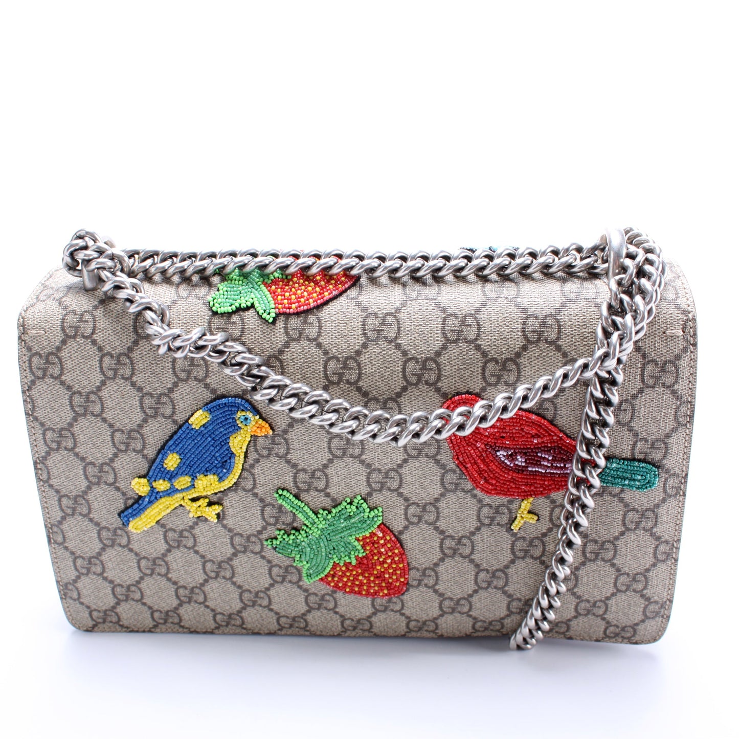 400249 Dionysus GG Bead Embellished Shoulder Small